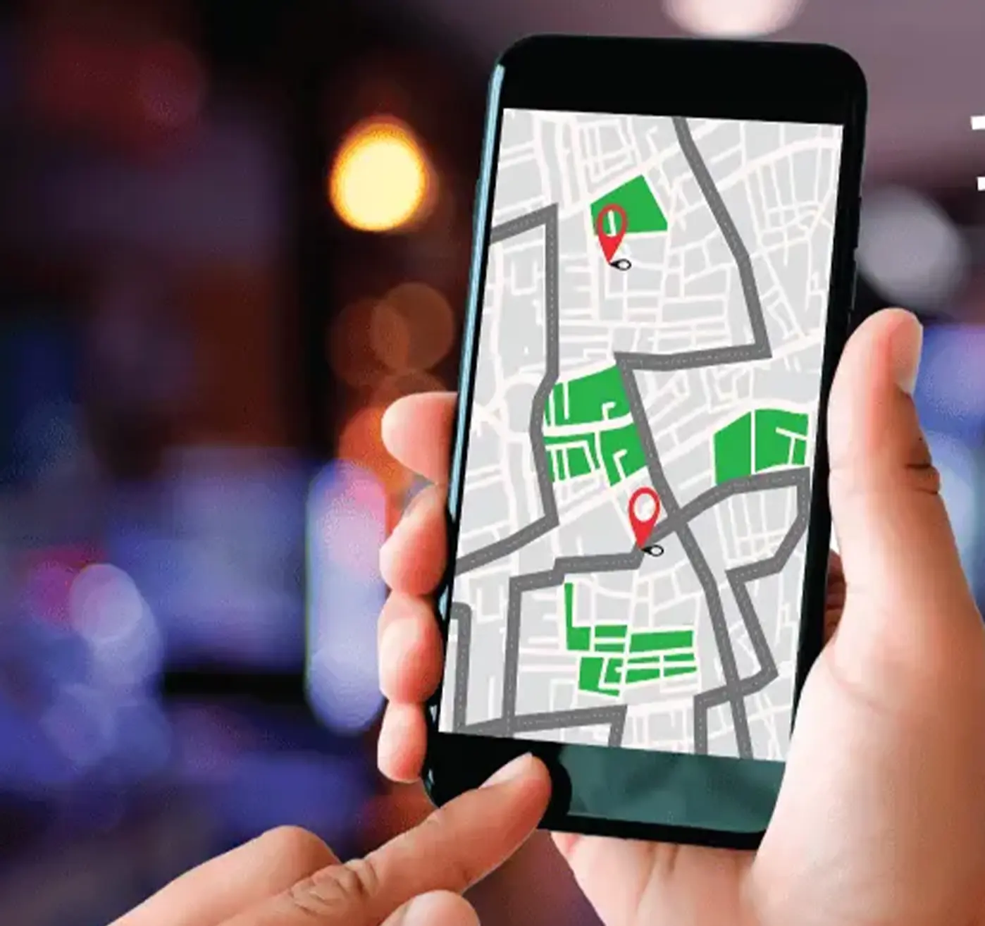 Dispositivo (HH) en uso en Tesalia para optimizar procesos logísticos con ubicación en el mapa